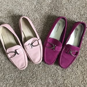 Bundle of Two Anne Klein Leather Driving Mocs